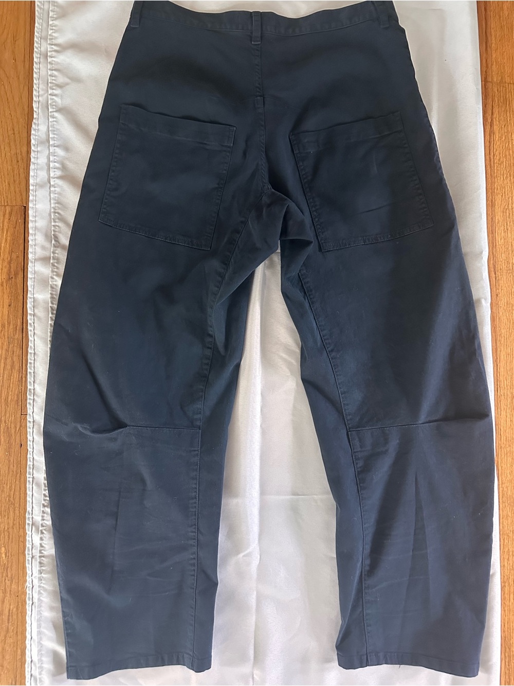 Nili Lotan Shon Cotton Pants, size 2 MIDNIGHT BLUE - Picture 9 of 12
